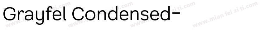 Grayfel Condensed字体转换